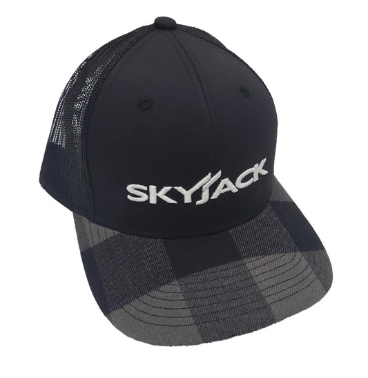 Plaid trucker hat